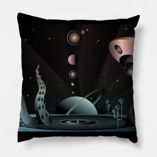 Alien landscape Pillow
