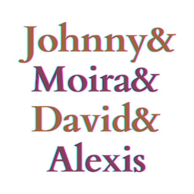 Johnny and Moira and David and Alexis by CormackVisuals