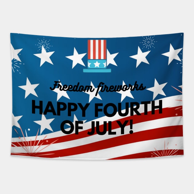 HAPPY FOURTH OF JULY Tapestry by Own Store