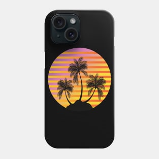 Palm Tree and Sun Tropical Vibe Phone Case