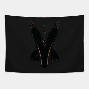 Queen of Spades corset (white) Tapestry
