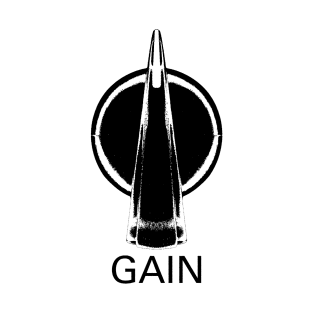 Gain Knob (Chicken-head, black) 50% T-Shirt