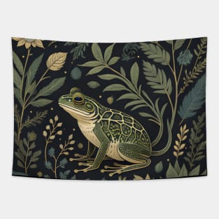 Forest Frog William Morris Textile Art Tapestry