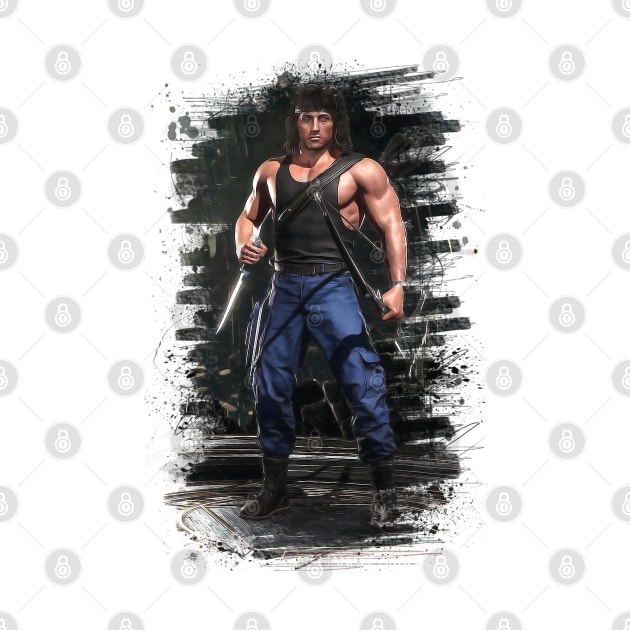 Mortal Kombat 11 Rambo Print - 57212139 by Semenov