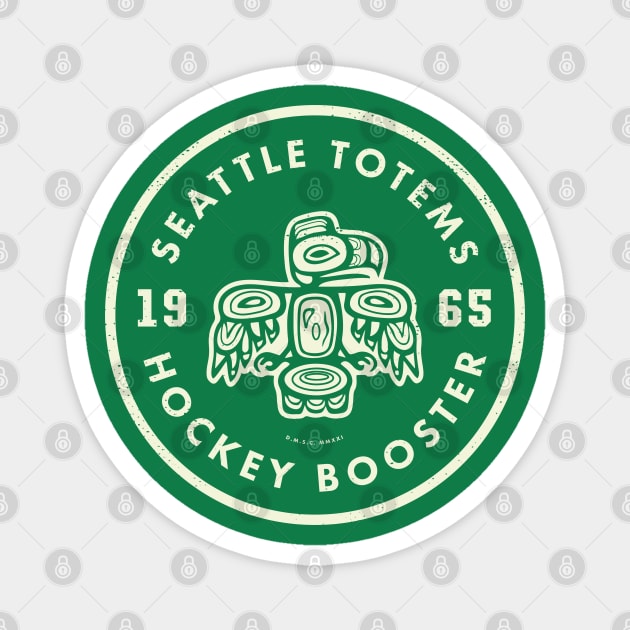Seattle Totems Hockey - Booster Pin Magnet by deadmansupplyco