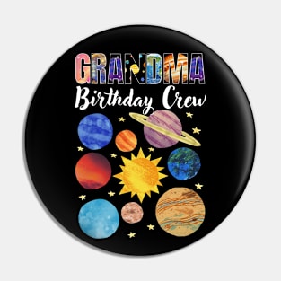 Grandma Birthday Crew Pin