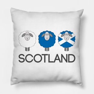 Trio of Scottish Patterned Sheep Pillow