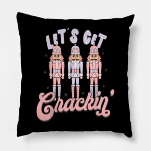 Lets Get Crackin Nutcrackers Christmas Xmas Squad Pillow