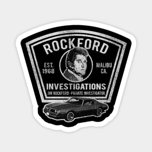 Jim Rockford Private Investigator Patch Magnet