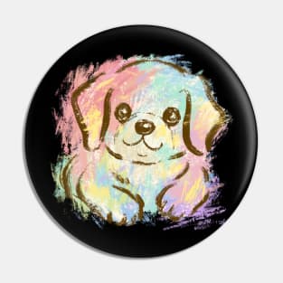 Retriever graffiti Pin