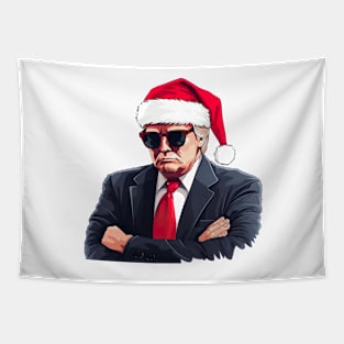 Trump as gangsta santa Tapestry