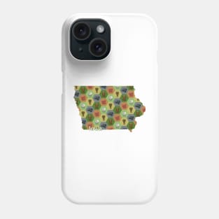 Iowa State Map Board Games Phone Case