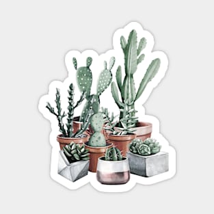 Cactus Family Portrait Magnet