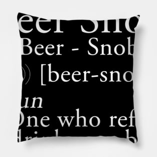 Beer Snob Craft Beer Pillow