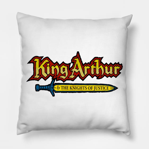 King Arthur & Knights of Justice (Comic) Pillow by TheUnseenPeril
