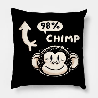 98 Percent Chimp Monkey Pillow