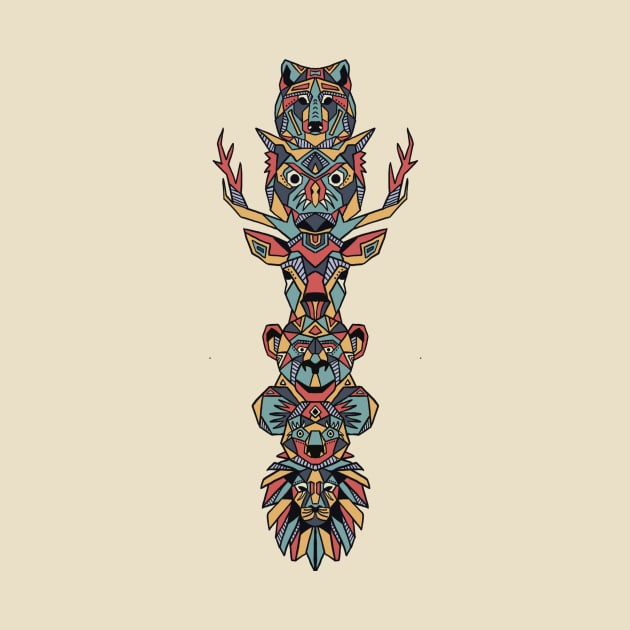 Animal Totem Pole by TylerMade