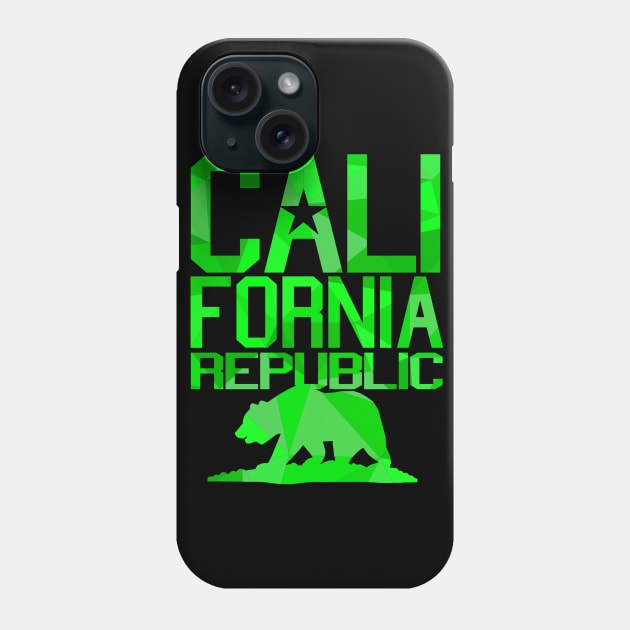 California Republic Bear (mint green version) Phone Case by robotface