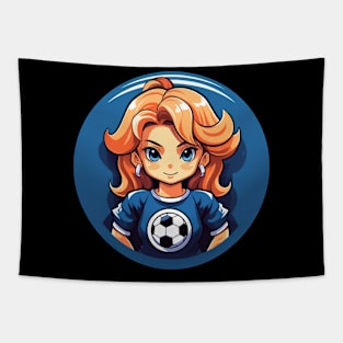 Soccer girl Tapestry