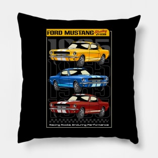 Retro V8 Shelby Car Pillow