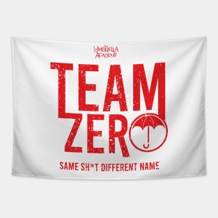 UMBRELLA ACADEMY 2: TEAM ZERO (WHITE BACKGROUND & GRUNGE) Tapestry