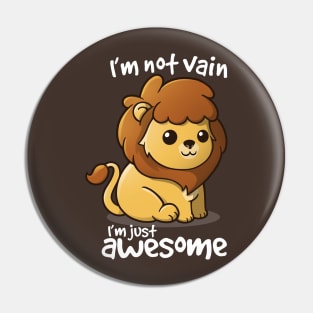 Vain lion Pin