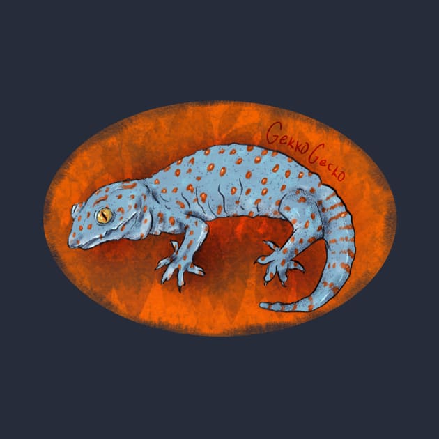 Gekko gecko by AmizuBoon