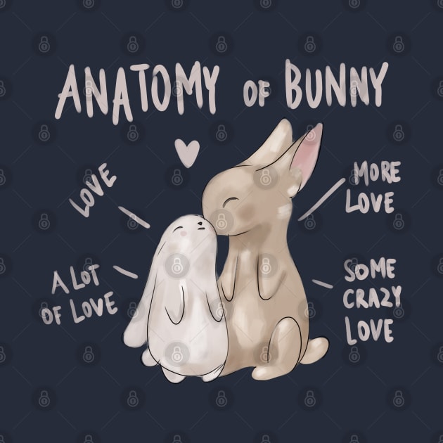 Bunny lover Anatomy of Rabbit Love cute bunny pet by ISFdraw