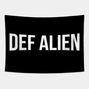 DEF ALIEN NET-FLIX RMX LOGO Tapestry