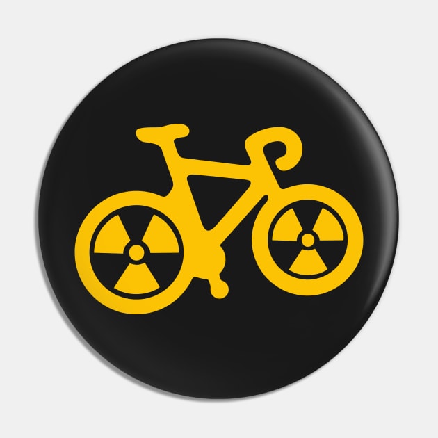 Radioactive Bicycle Pin by XOOXOO