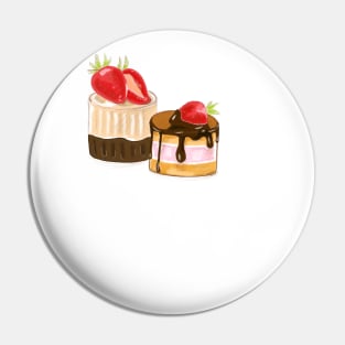 Yummy strawberry cakes Pin