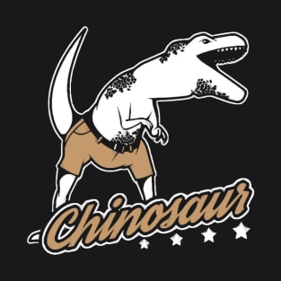 Funny Dinosaur Chinosaur T-Rex Chinos Chino Trousers T-Shirt