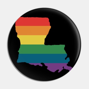 Louisiana State Rainbow Pin