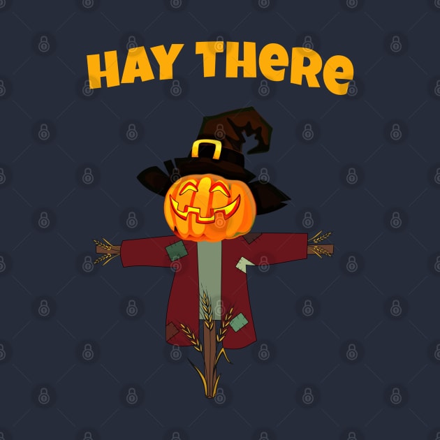 Hay there Halloween pumpkin scarecrow by Nadey