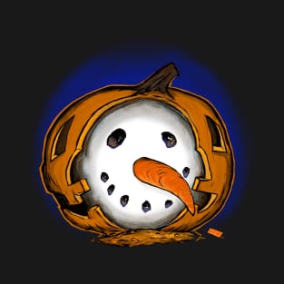 Jack O Snowman Pumpkin T-Shirt