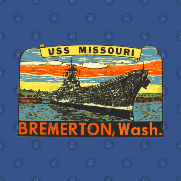 Disover USS Missouri - Battleship - T-Shirt