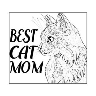 Best cat mom tee design birthday gift graphic T-Shirt