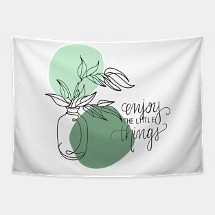 minimalistic plant Tapestry