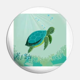 Ocean Sea Turtle Pin