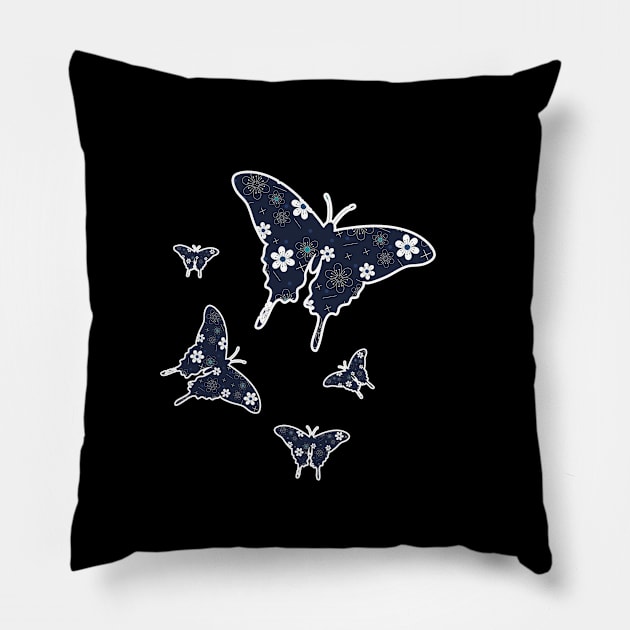 butterflies cute butterfly Pillow by Get Yours