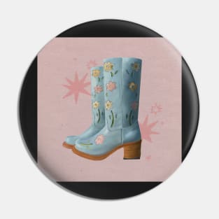 Blue Boots Pin