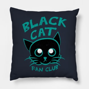 Black Cat Fan Club Pillow