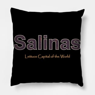 Salinas Grunge Text Pillow