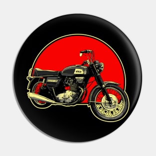 Rocket 3 1969 Retro Red Circle Motorcycle Pin