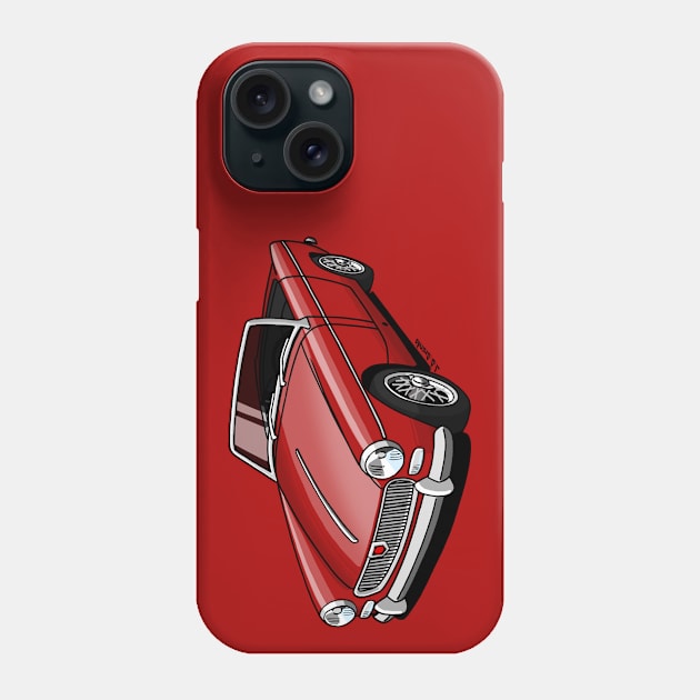 Drawing of the classic british sports car Phone Case by jaagdesign