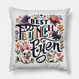 Frenchie Fries Funny French Bulldog Dog Mom Dog Dad Cute Pillow