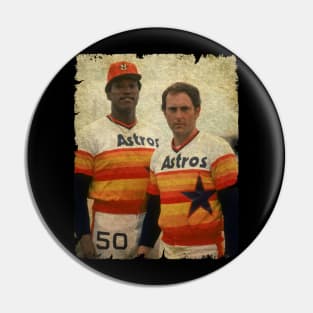 J.R. Richard and Nolan Ryan in Houston Astros Pin