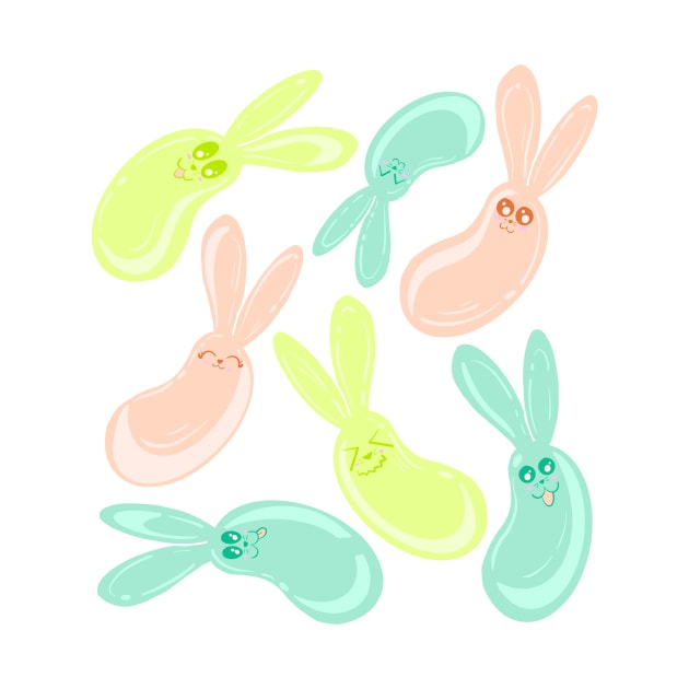 Jelly Bean Bunny by missmann