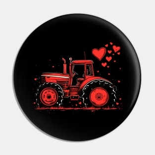 Farm Life Tractor | Valentines Day Pin