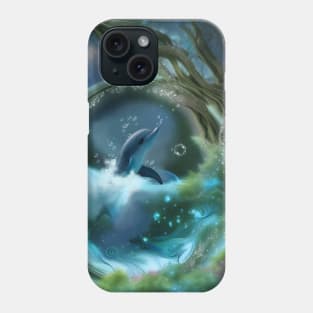 Cute Dolphin in a Bubble the Hearts of the Ocean Phone Case